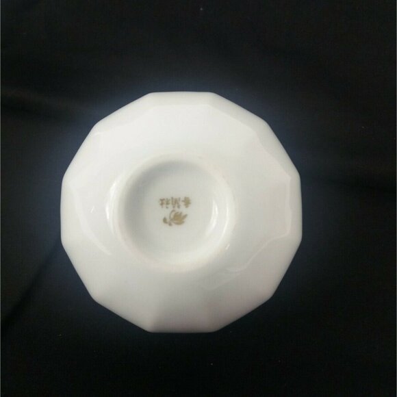 Vintage Japanese Porcelain Bulb Vase White Fukagawa Koransha Arita Feng Shui - Picture 7 of 8